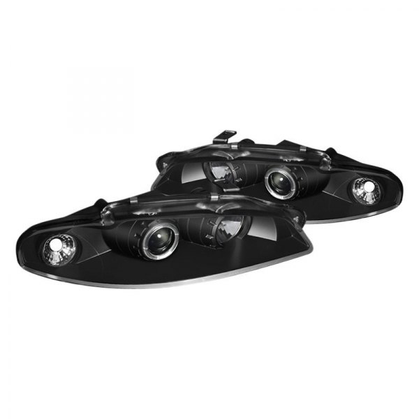 Spyder® - Black LED Halo Projector Headlights, Mitsubishi Eclipse