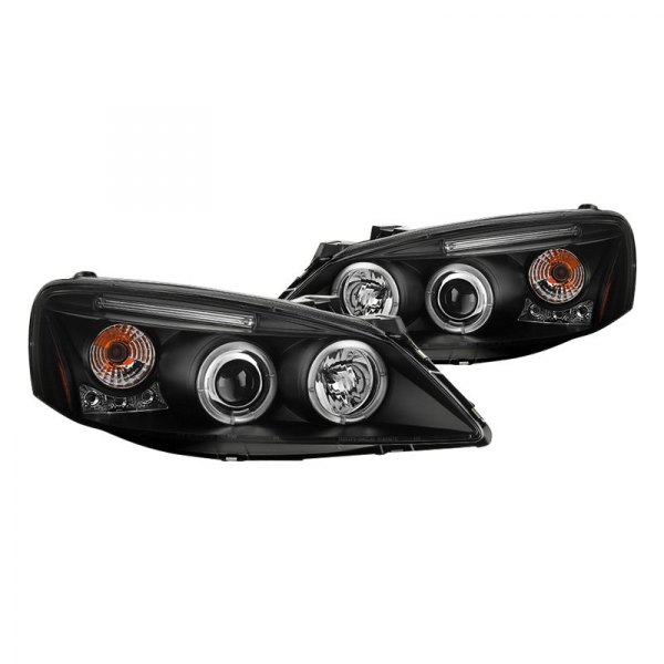 Spyder® - Black Halo Projector Headlights with Parking LEDs, Pontiac G6