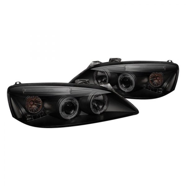 Spyder® - Black/Smoke Halo Projector Headlights with Parking LEDs, Pontiac G6