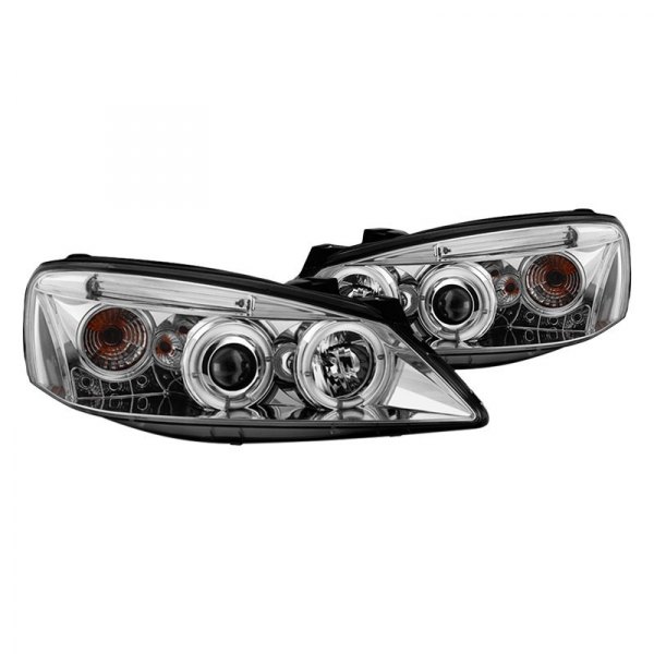 Spyder® - Chrome Halo Projector Headlights with Parking LEDs, Pontiac G6