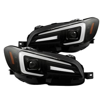 Spyder® - Apex Series Driver and Passenger Side Black Switchback Light Tube Projector LED Headlights