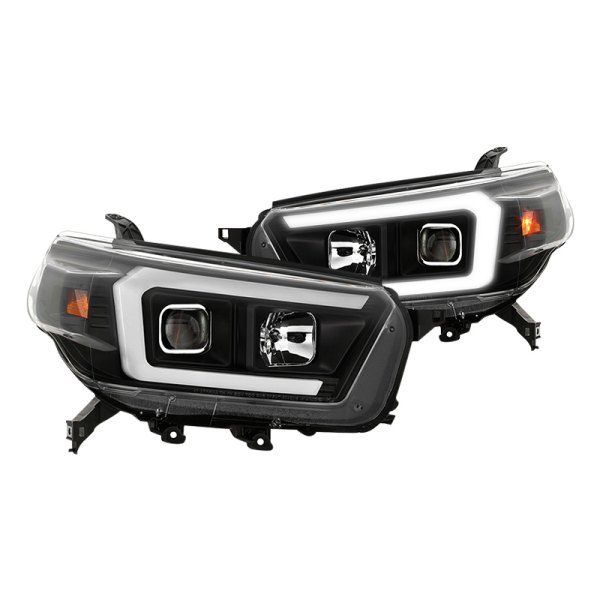 Spyder® - Black Light Tube Projector Headlights, Toyota 4Runner