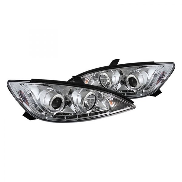 Spyder® - Chrome Projector Headlights with LED DRL, Toyota Camry