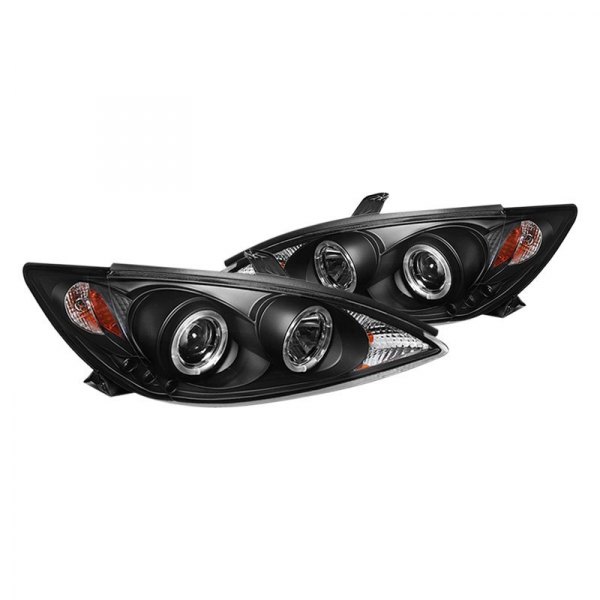 Spyder® - Black Halo Projector Headlights, Toyota Camry