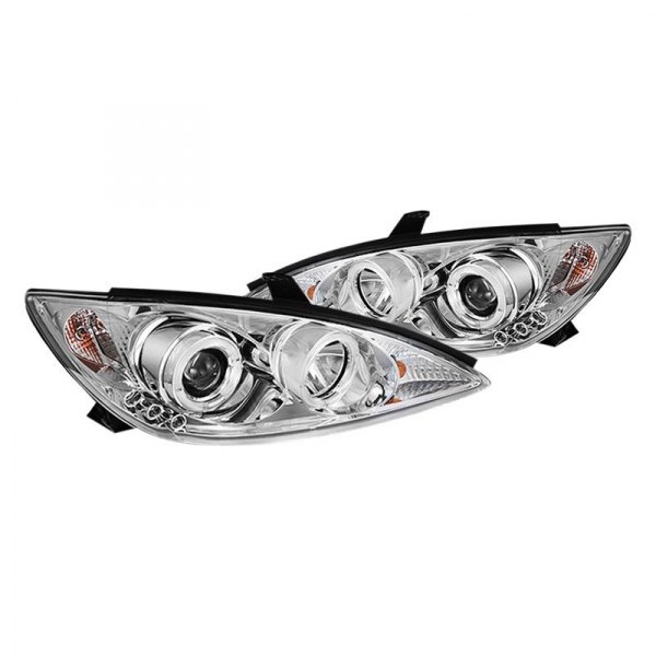 Spyder® - Chrome Halo Projector Headlights, Toyota Camry