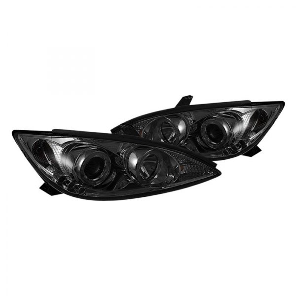 Spyder® - Chrome/Smoke Halo Projector Headlights, Toyota Camry