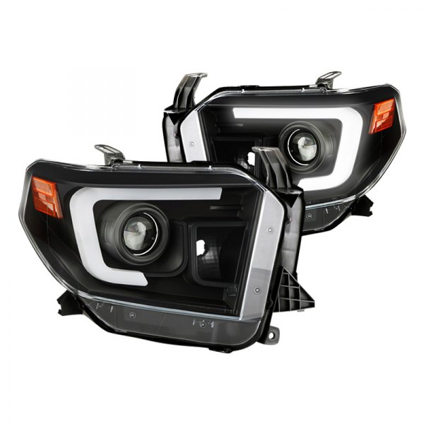Spyder® - Black Light Tube Projector LED Headlights, Toyota Tundra
