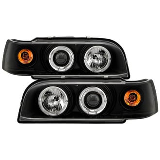 Spyder® - Signature Series Driver and Passenger Side Black LED Halo Projector Headlights