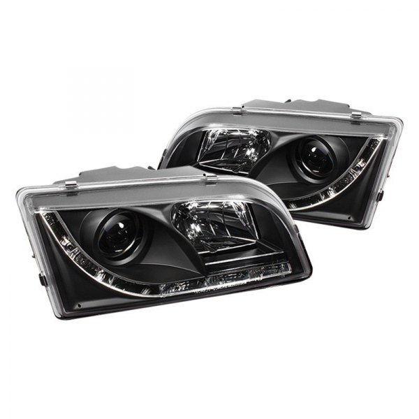 Spyder® - Black Projector Headlights with Parking LEDs, Volvo S40