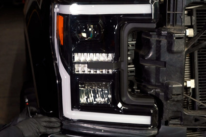 Spyder® - Black LED DRL Bar Projector Headlights, Installation