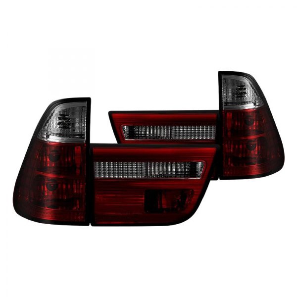 Spyder® - Chrome Red/Smoke Euro Tail Lights, BMW X5