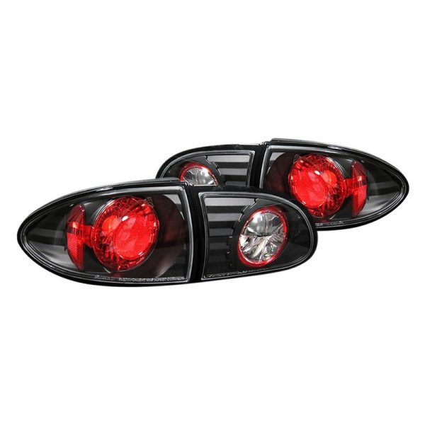 Spyder® - Black/Red Euro Tail Lights, Chevy Cavalier