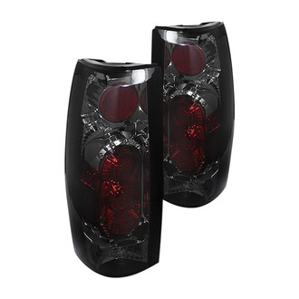 Spyder® - Driver and Passenger Side Chrome Red/Smoke Euro Tail Lights
