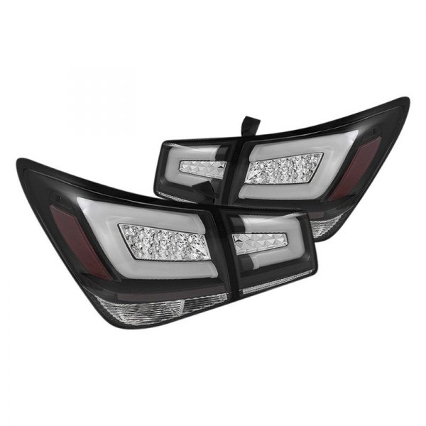 Spyder® - Black Fiber Optic LED Tail Lights, Chevy Cruze