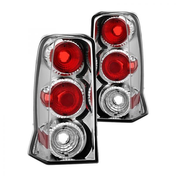 Spyder® - Chrome/Red Euro Tail Lights, Cadillac Escalade