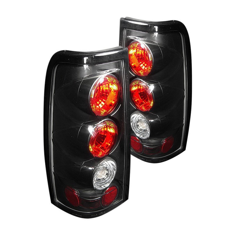 FleetSide Black Chevy Silverado Replacement Tail Light Assembly 1-Pair 