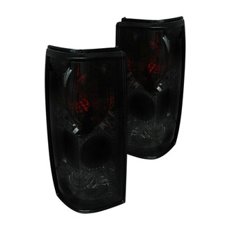Spyder® ALT-YD-CS1082-SM - Driver and Passenger Side Chrome Red/Smoke Euro Tail Lights