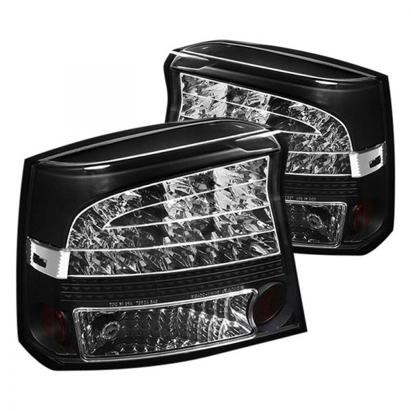 Spyder® - Black LED Tail Lights, Dodge Charger