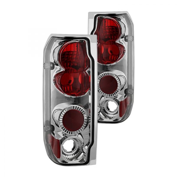 Spyder® - Chrome/Red Euro Tail Lights, Ford Bronco