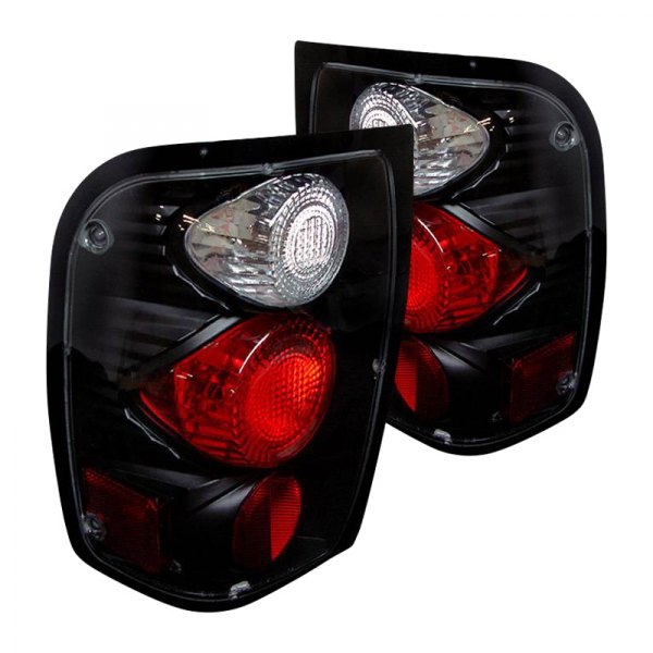Spyder® - Black/Red Euro Tail Lights, Ford Ranger