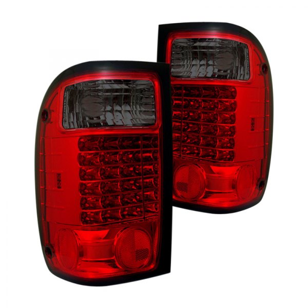 Spyder® - Chrome Red/Smoke LED Tail Lights, Ford Ranger