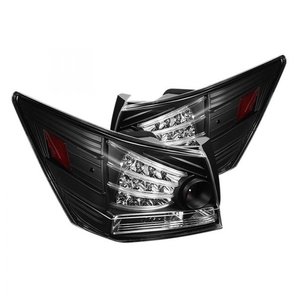 Spyder® - Black Fiber Optic LED Tail Lights, Honda Accord