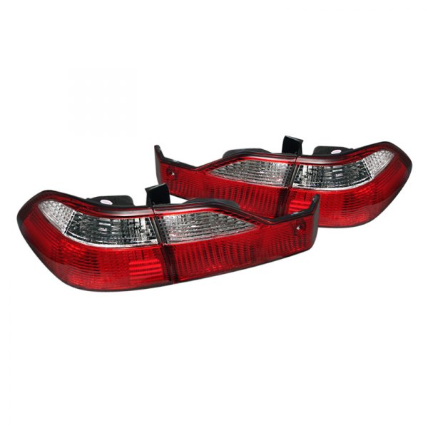 Spyder® - Chrome/Red Factory Style Tail Lights, Honda Accord