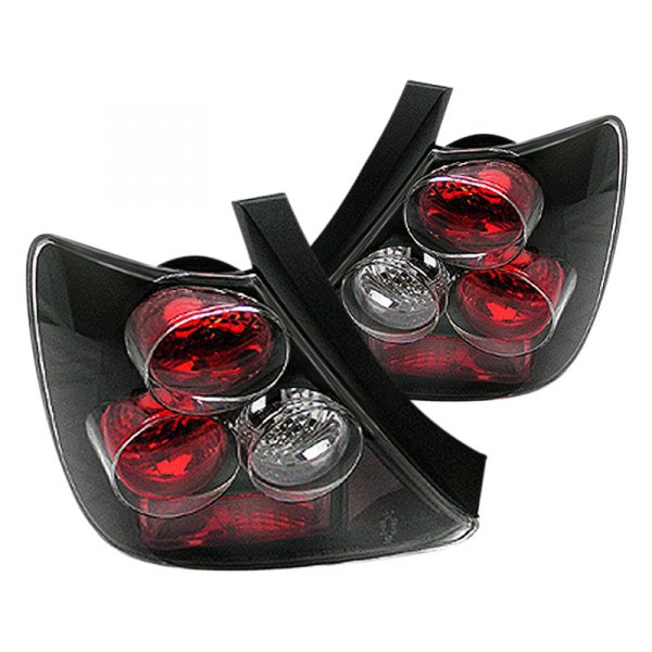 Spyder® - Black/Red Euro Tail Lights, Honda Civic Si