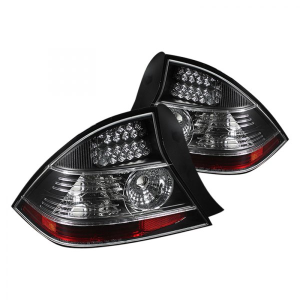 Spyder® - Black/Red LED Tail Lights, Honda Civic