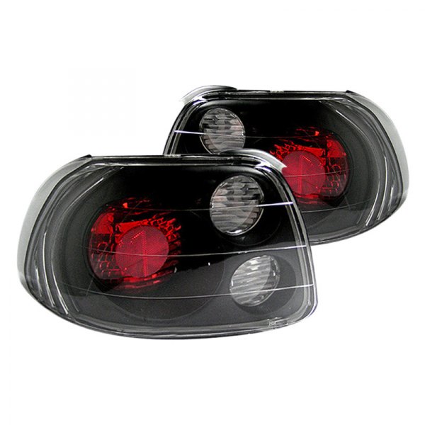 Spyder® - Black/Red Euro Tail Lights, Honda Del Sol