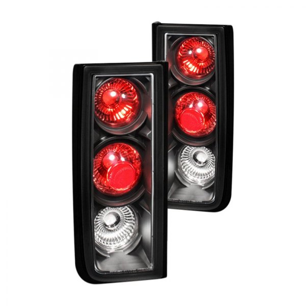Spyder® - Black/Red Euro Tail Lights, Hummer H2