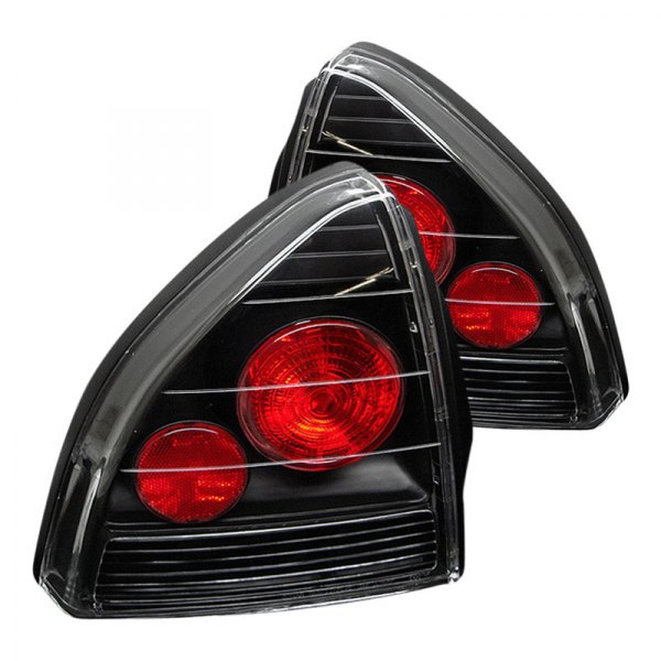 Spyder® - Black/Red Euro Tail Lights, Honda Prelude
