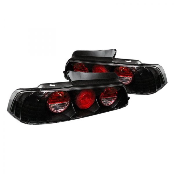 Spyder® - Black/Red Euro Tail Lights, Honda Prelude