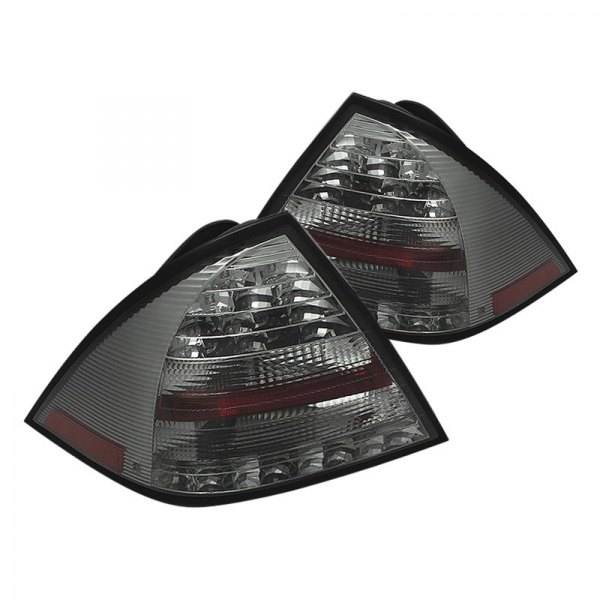 Spyder® - Chrome/Smoke LED Tail Lights, Mercedes C Class