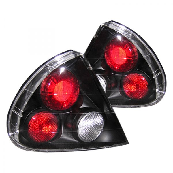 Spyder® - Black/Red Euro Tail Lights, Mitsubishi Mirage