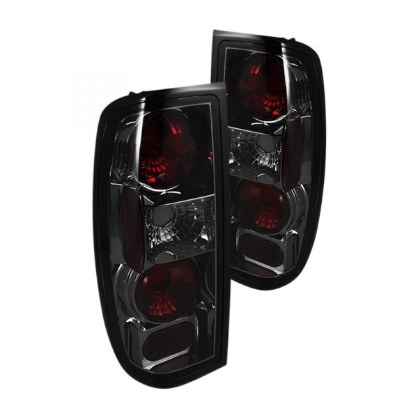 Spyder® - Chrome Red/Smoke Euro Tail Lights, Nissan Frontier