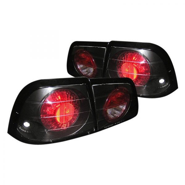 Spyder® - Black/Red Euro Tail Lights, Nissan Maxima