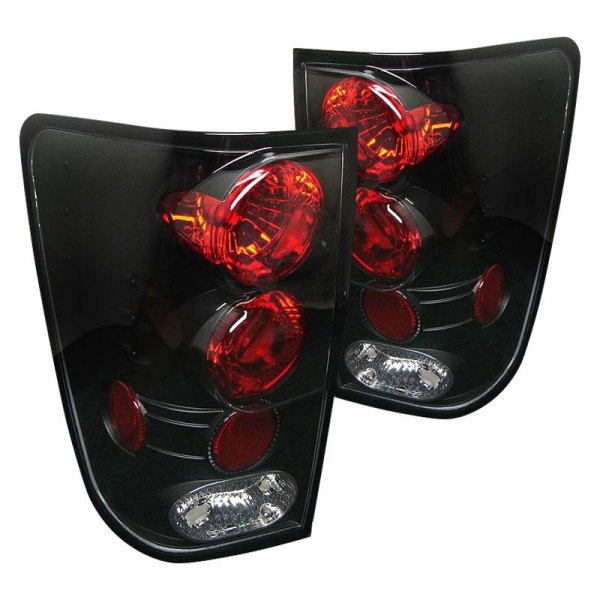 Spyder® - Black/Red Euro Tail Lights, Nissan Titan