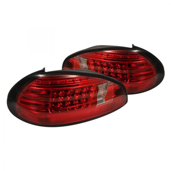 Spyder® - Chrome/Red LED Tail Lights, Pontiac Grand Prix