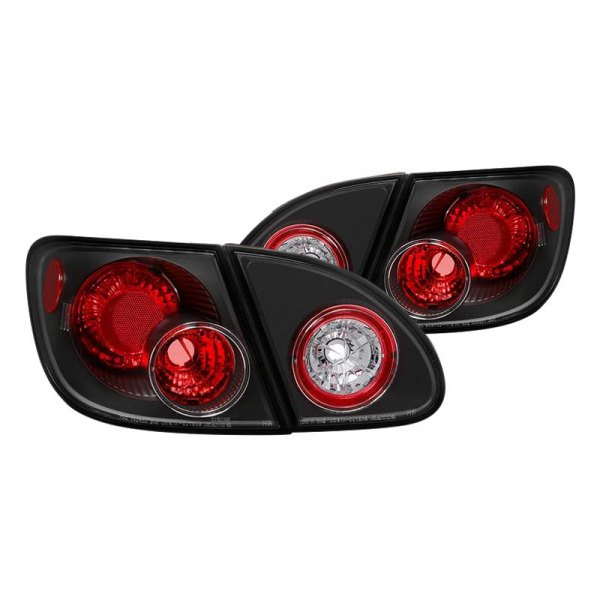 Spyder® - Black/Red Euro Tail Lights, Toyota Corolla