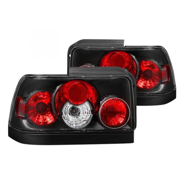 Spyder® - Black/Red Euro Tail Lights, Toyota Corolla