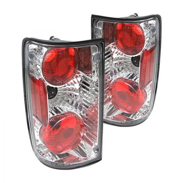 Spyder® - Chrome/Red Euro Tail Lights, Toyota Pick Up