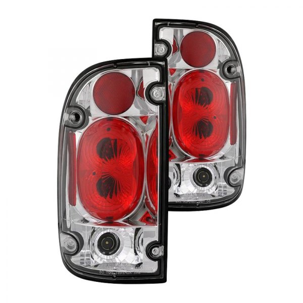 Spyder® - Chrome/Red Euro Tail Lights, Toyota Tacoma