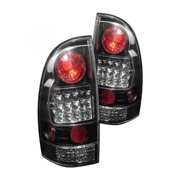 Spyder® - Black/Red LED Tail Lights, Toyota Tacoma