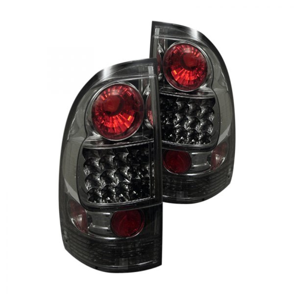 Spyder® - Chrome Red/Smoke LED Tail Lights, Toyota Tacoma