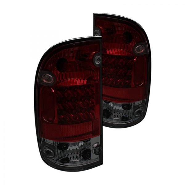 Spyder® - Chrome Red/Smoke LED Tail Lights, Toyota Tacoma