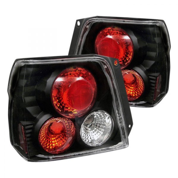 Spyder® - Black/Red Euro Tail Lights, Toyota Tercel