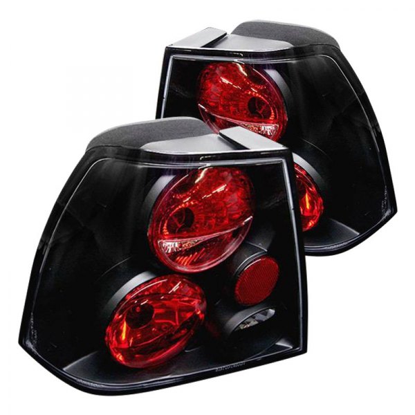 Spyder® - Black/Red Euro Tail Lights, Volkswagen Jetta