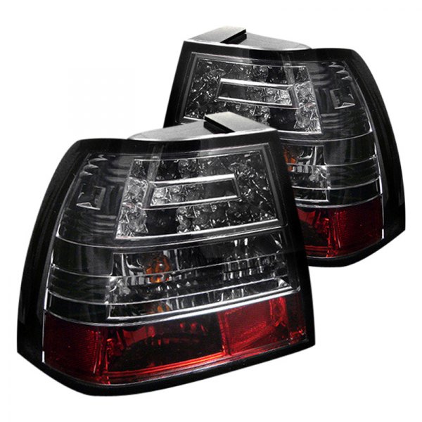 Spyder® - Chrome Red/Smoke LED Tail Lights, Volkswagen Jetta