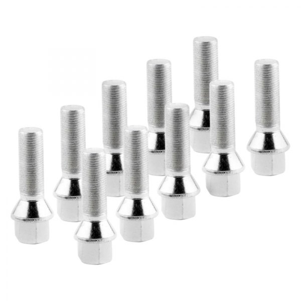 ST Suspensions® - Silver Flat Seat Lug Bolts